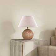 Globen Lighting bordslampa Castello, rosa/beige, höjd 28 cm
