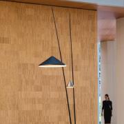 Vibia LED-golvlampa NORTH, blå, 2 lampor, metall, 927