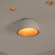 Vibia LED-taklampa DUO, vit, höjd 19 cm, ek