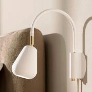 Nuura Aps Nuura spotlight till vägg Anoli, vit/guld, metall, GU10, sti...