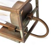 Moretti Luce Utomhusvägglampa Cubic³ 3362 mässing antik/tydlig