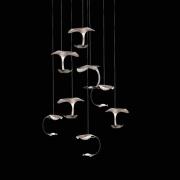 Knikerboker Le Gigine LED-hänglampa 8 lamp silver