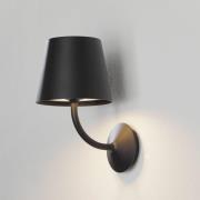 Lucide LED-utomhusvägglampa Justin i svart