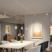 Paulmann URail LED-spotlight Circle, 3-stegsdimmer, 4 000 K, signalvit