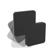 EGLO LED-utomhusvägglampa Pedersano, svart, längd 14 cm, metall