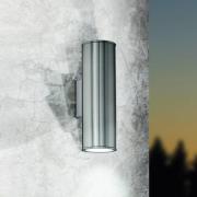 EGLO LED-vägglampa Riga, stål, höjd 20 cm, stål, 2 lampor.