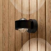 EGLO LED-utomhusvägglampa Treviolo, svart, utskjutning 12 cm, 2 lampor...