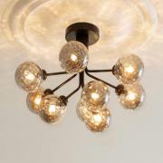 Nuura Aps Nuura taklampa Apiales 9, Ø 60 cm, svart/rökgrå