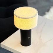 Dyberg Larsen LED-bordslampa Mellow, svart, 23 cm