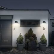 OSRAM solcellsvägglampa ENDURA STYLE BRELLA, grå, sensor IP54