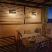 OSRAM vägglampa ENDURA STYLE ROBUST, grå, sensor IP54 USB