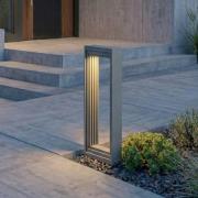 Lucande LED-sockellampa Ashkan, höjd 40 cm, antracit, IP65