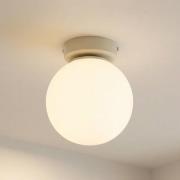 HELAM Taklampa Moonlight, sandfärgad, glas/metall, 1-lampa