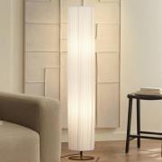 Lindby golvlampa Virelle, vit, textil, höjd 117 cm, E27