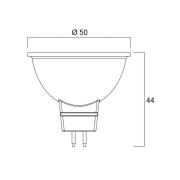 Sylvania LED-lampa SUPERIA RETRO GU5.3 MR16 4,6W 840 480lm 36°
