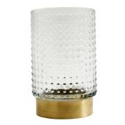 Nordal - RING vase w. dots, brass base, S