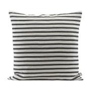 House Doctor - Kuddfodral, Stripe, Svart / Grå, l: 60 cm, h: 60 cm