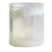 Nordal - T-light holder, milky white glass