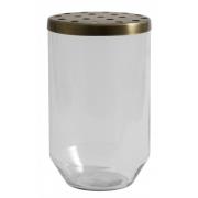 Nordal - OAHU glass vase w/ lid, clear, L