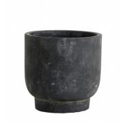 Nordal - IVON cement pot,S, black