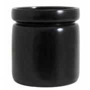 Nordal - ISA pot, L, shiny black glaze