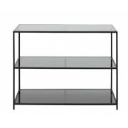 Nordal - ORINOCO display rack, black metal/glass