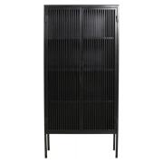 Nordal - LIAO black cabinet, 2 doors, iron