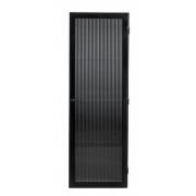 Nordal - GROOVY wall cabinet, black tall, 1 door