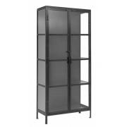 Nordal - PHOENIX black cabinet, 2 doors, small