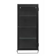 Nordal - SIRI wall cabinet, 1 door, black metal