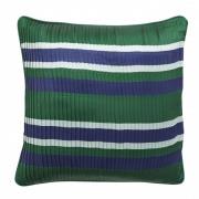 Nordal - Cushion cover, stripes, dark green/navy