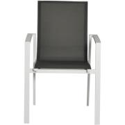 NFG - MENDOZA Matstol i vitlackad alu