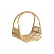 Nordal - ROA basket w/handle, polished rattan