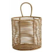 Nordal - ZADAR rattan holder w. handle, M, nature