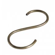 Nordal - S-hook, slim, brass finish