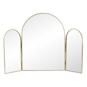 Nordal - RUKIA table mirror, 3 parts, golden