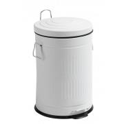 Nordal - Trash can, white, round, 20L