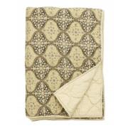 Nordal - Quilt, dusty green/sand/black motives