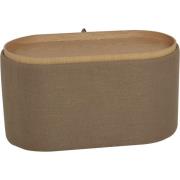 NFG - MAIKO Sittpuff/sidobord, oval, brun