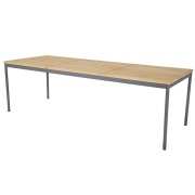 Brafab, Nox matbord 90x240 cm antracit/teak