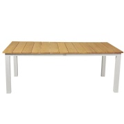 Venture Design, Mexico Matbord 100x210 cm Vit/Teak