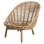 Cane-line, Hive loungestol m/teak ben Natural, Weave