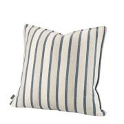 Artwood, HERRINGBONE Randig kudde - 50x50, blå/offwhite