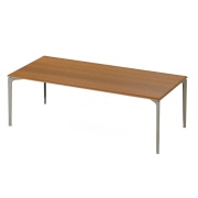 Fast, Allsize Matbord 221x101 cm Iroko/Pearly Gold