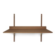 Ferm Living, Sector Väggmonterat Skrivbord - Smoked Oak/Brass
