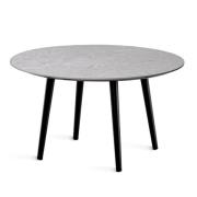Torkelson, MILES soffbord  Ø80 cm sandstenslaminat, 4 svarta träben