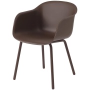 Muuto, Fiber Outdoor Karmstol Brown Red