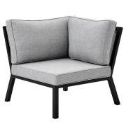 Brafab, Belfort hörndel inkl dynor Svart / Pearly grey