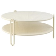 Brafab, Blixt soffbord 85 cm Pearl White