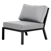 Brafab, Belfort mittdel   inkl dynor svart / Peral Grey